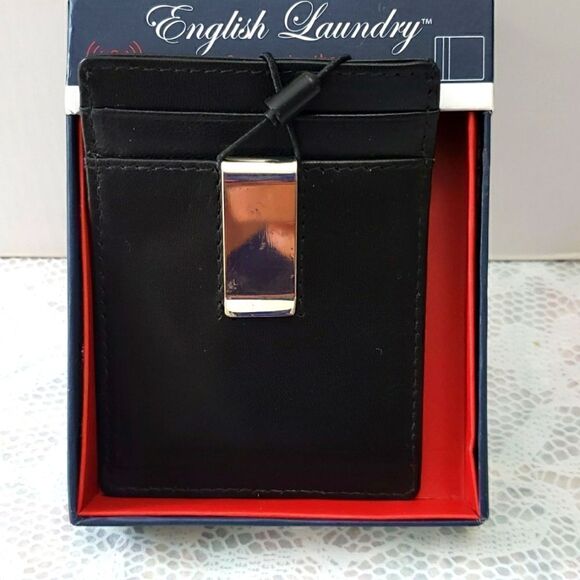 English Laundry Card Case  with Money Clip New - Picture 3 of 5